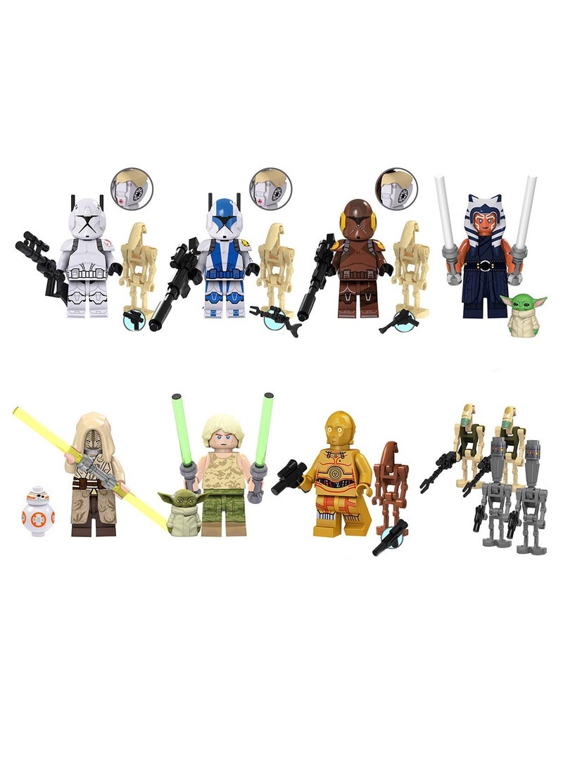 Science Fiction Series Clone Medical Soldier Luke Skywalker Assembles Human Figurine Blocks