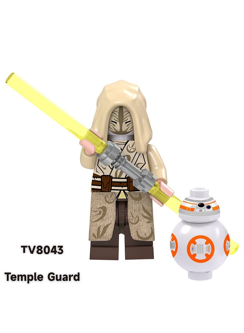 Science Fiction Series Clone Medical Soldier Luke Skywalker Assembles Human Figurine Blocks