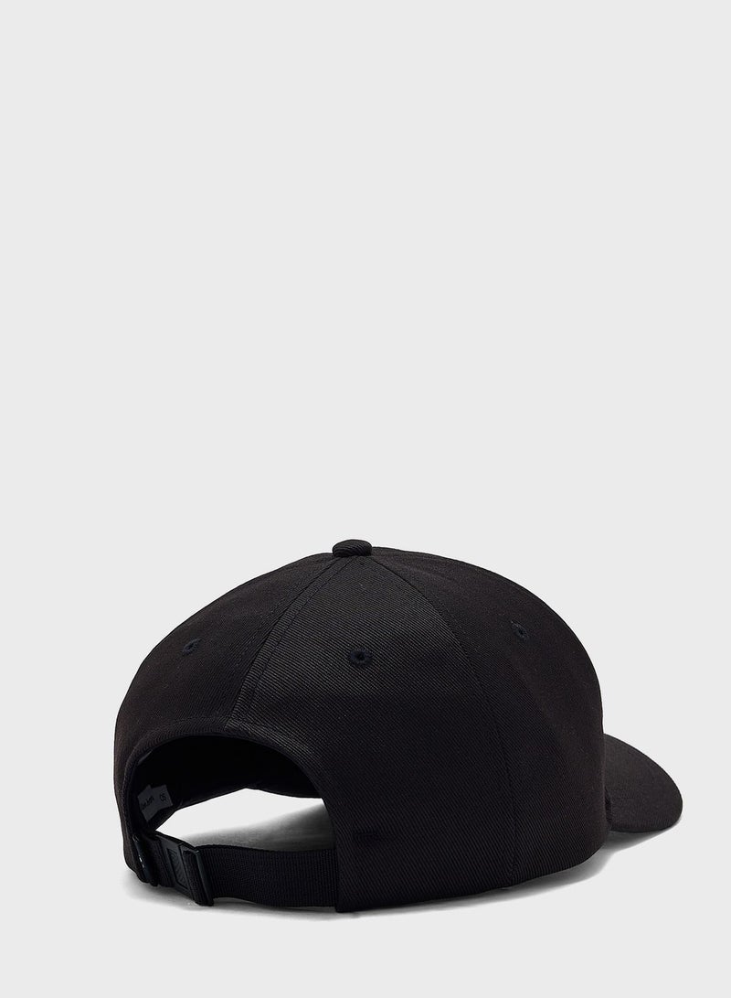 Logo Print Curved Peak Cap