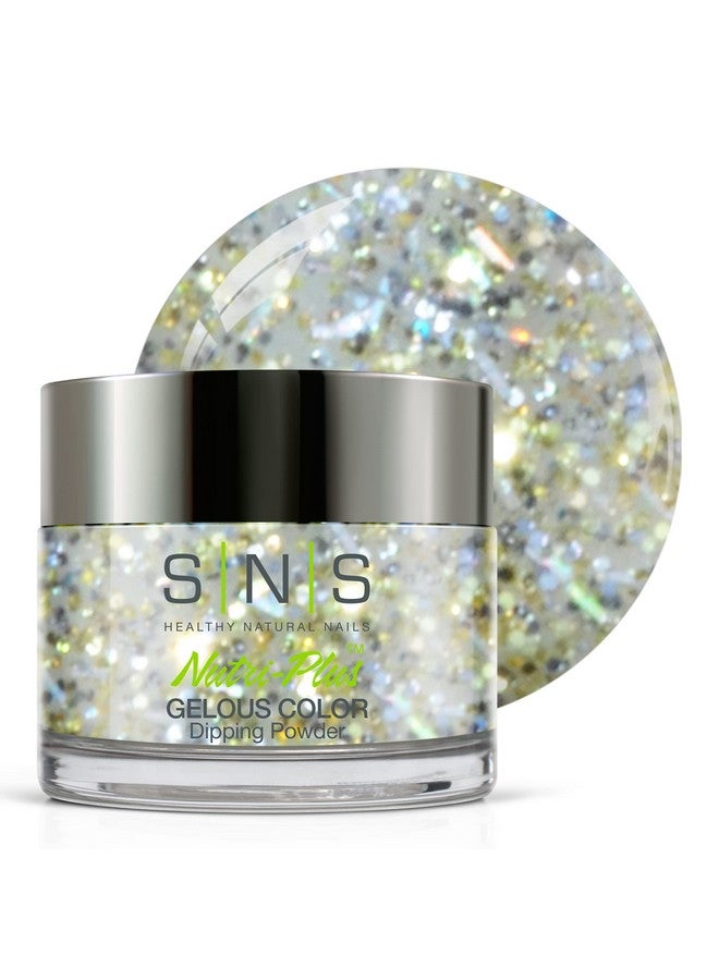 Sns Nail Dip Powder Gelous Color Dipping Powder Silver Bells (Metallics/Gold Silver Glitter) Longlasting Dip Nail Color Lasts Up To 14 Days Lowodor & No Uv Lamp Required 1 Oz