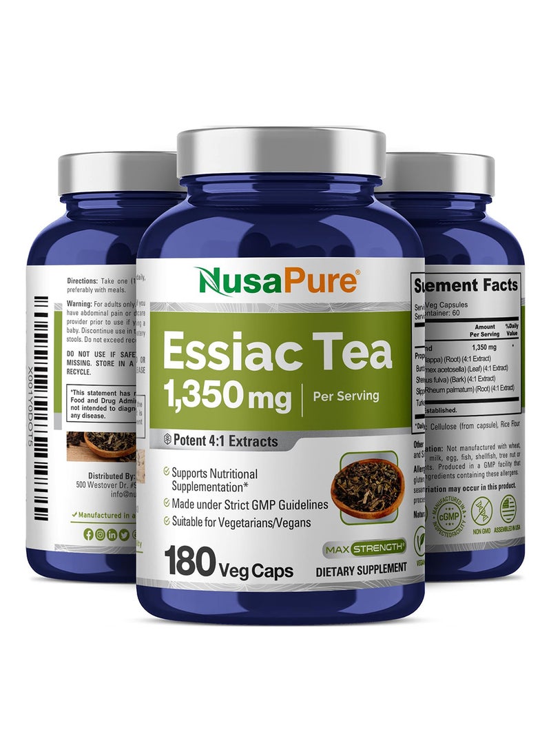 Essiac Tea 1350 Mg 180 Veggie Caps