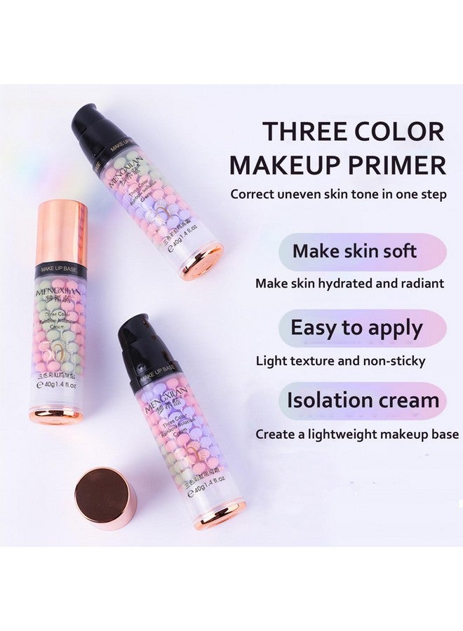 Face Primer Before Makeup Set3 Colors Makeup Primer & Sunscreen Set Pore Invisible Cream Even Skin Colour Make Foundation Fit Better And Create Stunning Makeup