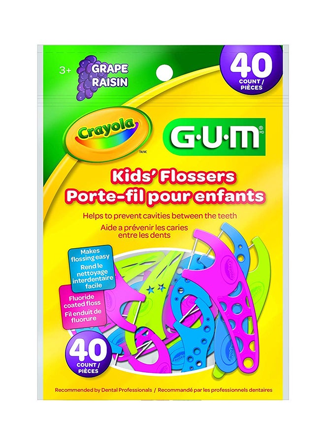 Pack Of 9 Crayola Kids' Flossers Multicolour