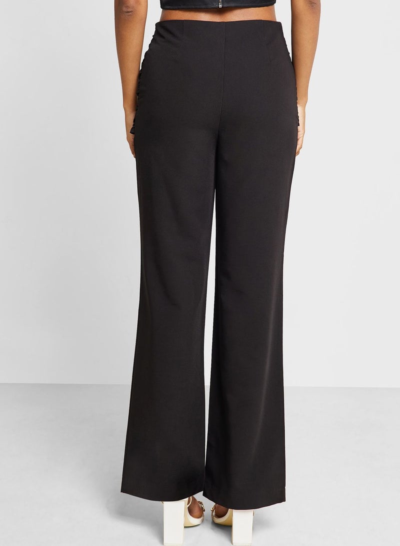 Drape Waist Detail Pants