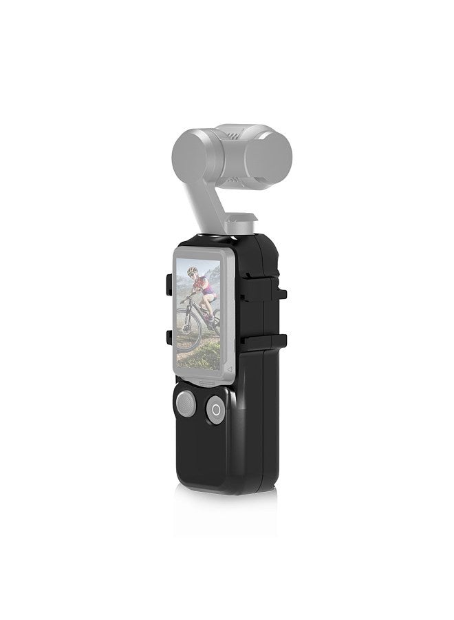 PU933B Panoramic Camera Video Cage Vlog Cage with Dual Cold Shoe Mounts Metal Protective Frame Camera Cage Vlog Accessories Replacement for DJI OSMO Pocket 3