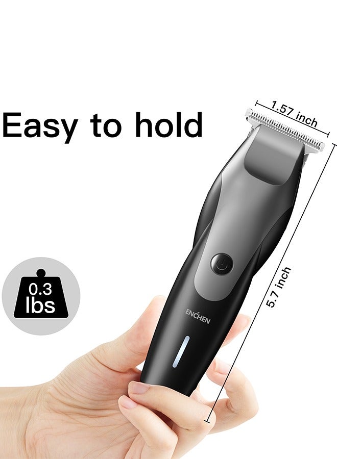 USB Electric Hair Clippers Men Rechargeable Cordless Close Cutting T-Blade Hair Trimmer with 3 Combs