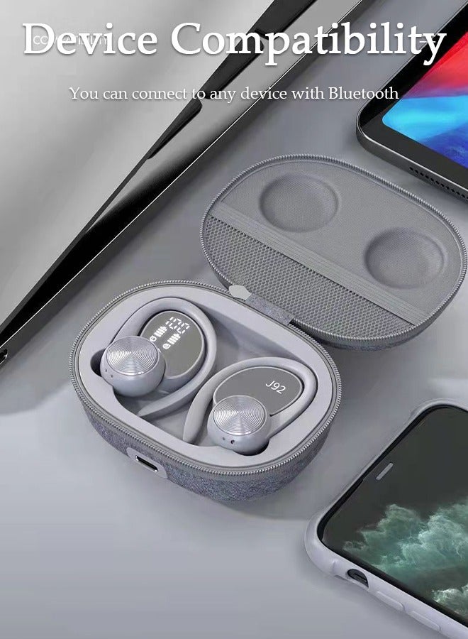 Wireless Earbuds Bluetooth 5.0 Headphones Wireless Charging Case Sports Ear Buds Touch Control LED Power Display Built-in Mic Headset Waterproof Earphones in-Ear for IOS and Android