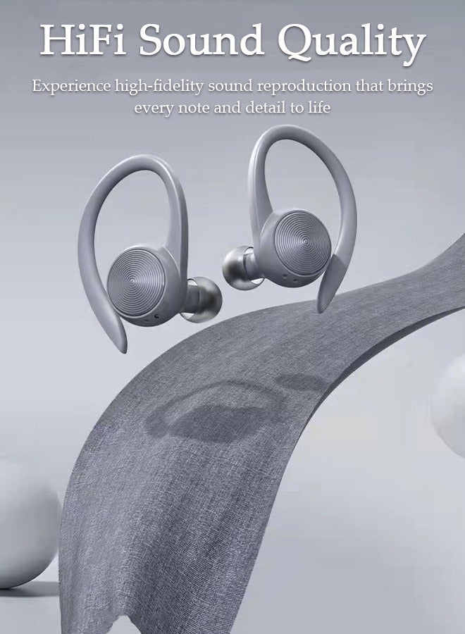 Wireless Earbuds Bluetooth 5.0 Headphones Wireless Charging Case Sports Ear Buds Touch Control LED Power Display Built-in Mic Headset Waterproof Earphones in-Ear for IOS and Android
