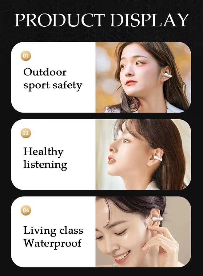 Bluetooth Headphones Wireless Earbuds Wireless Charging Case with lanyard Sports Ear buds with Earhook Premium Deep Bass Over-Ear Earphones for TV Phone Laptop