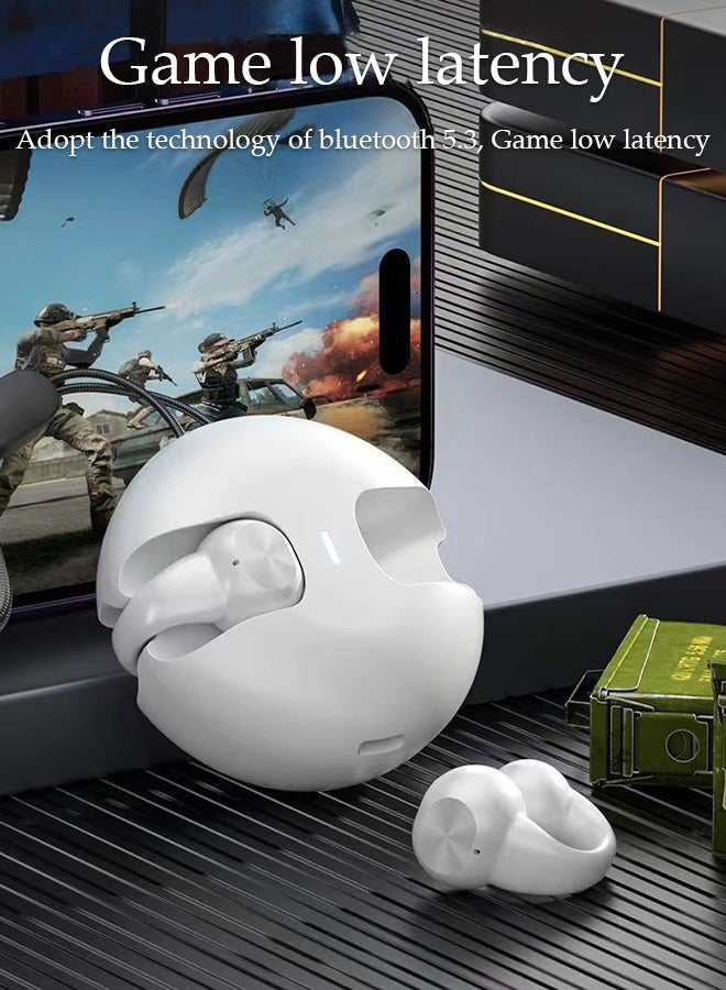 Bluetooth Headphones Wireless Earbuds Wireless Charging Case with lanyard Sports Ear buds with Earhook Premium Deep Bass Over-Ear Earphones for TV Phone Laptop