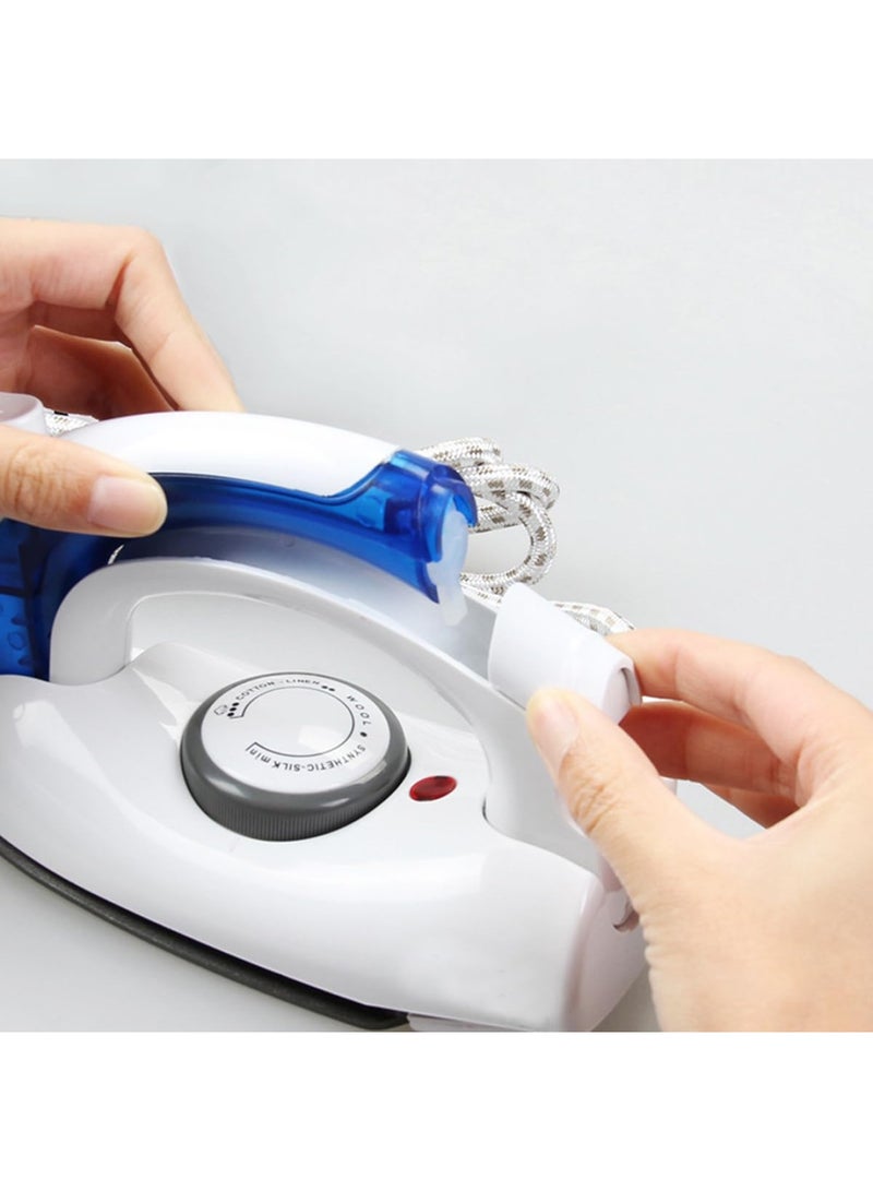 Portable Steam Iron For Clothes - Mini Handheld Non Stick Travel Iron