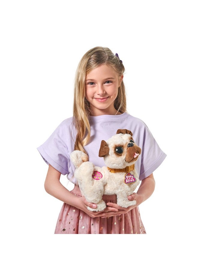 Poppy The Booty Shakin’ Pug Interactive Dancing Plush Puppy By Zuru Robotic Realistic Soft Dog Stuffed Animal Toy For Kids Girls