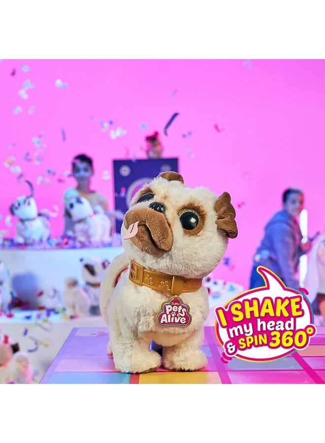 Poppy The Booty Shakin’ Pug Interactive Dancing Plush Puppy By Zuru Robotic Realistic Soft Dog Stuffed Animal Toy For Kids Girls