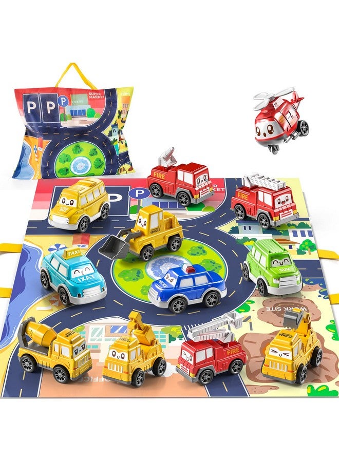 Toddler Pull Back Car Toys For 1 2 3 Year Old Boy Girl 12 Pieces Baby Toy Cars With Play Mat/Storage Bag Baby Toys 1218 Months Birthday Gifts For Toddler Toys Age 12