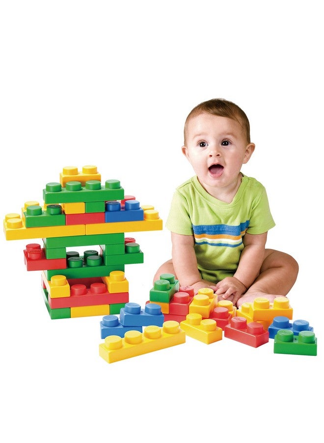 Basic Soft Building Blocks Cognitive Development Toy Educational Blocks Interactive Sensory Chew Toy For Ages 3 Months And Up (36Piece Set)
