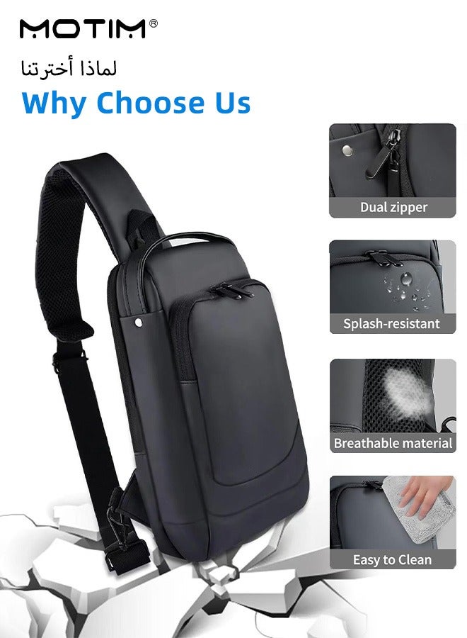 Carrying Case for Steam Deck & Accessories, Portable Steam Deck Travel Storage Bag, Crossbody Bag with Pockets, Waterproof and Shockproof for Protector Case, Large Capacity