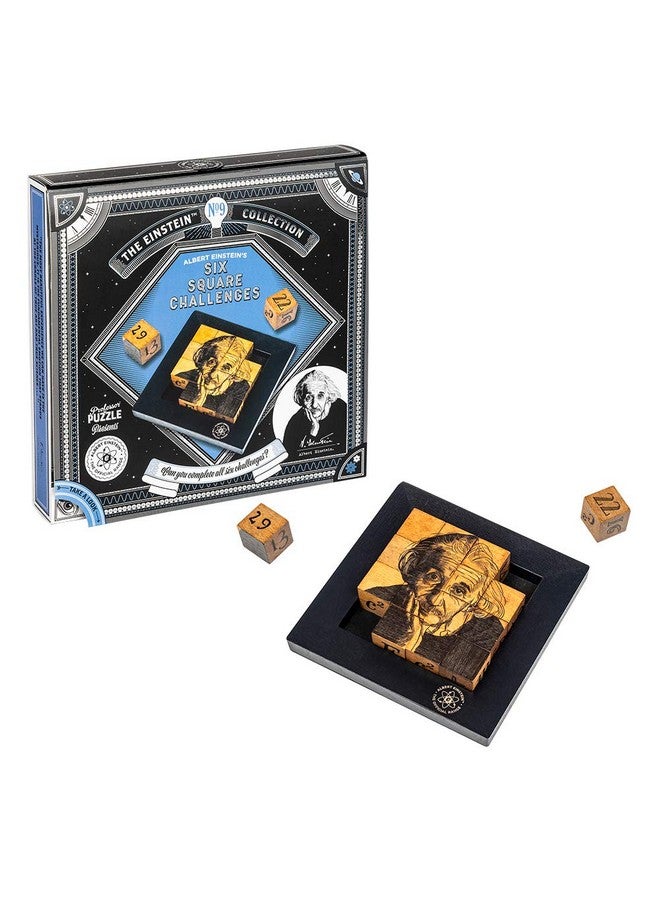 The Einstein Collection Six Square Challenges Tricky Puzzle Set 3D Brain Teaser Puzzles By Professor Puzzle.