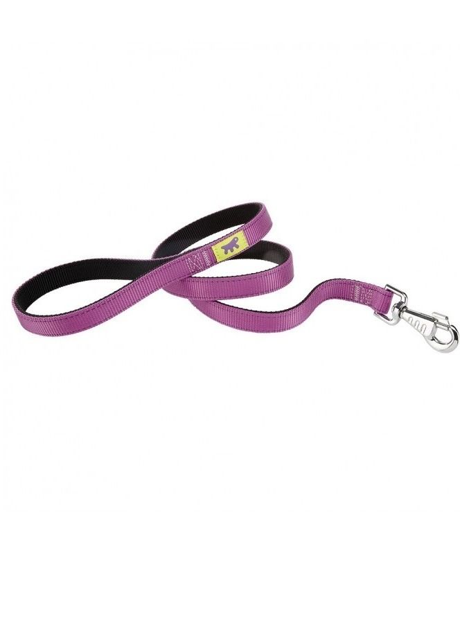 Dual Color Nylon Dog Leash Purple/Black 15MmX110Cm