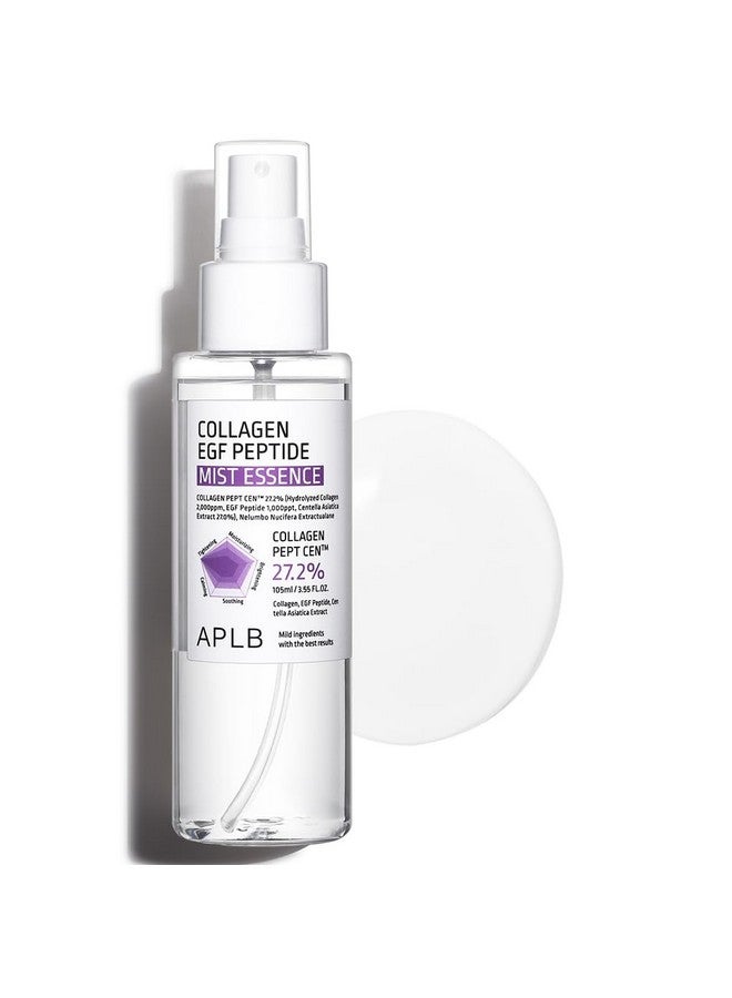 Collagen Egf Peptide Mist Essence Collagen Pept Cen™ 27.2% 3.55 Fl.Oz/Korean Skincare Elasticity Care Replenishing Moisture Revitalize For Gentle And Improve Skin Texture