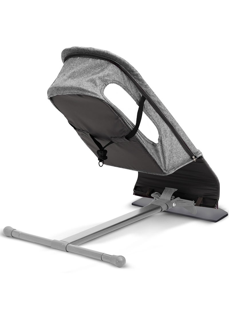 TEKNUM Baby Bouncer with Grab Toys - Dark Grey