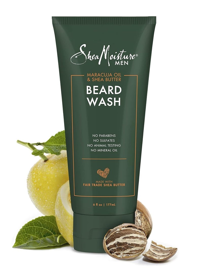 Beard Wash For A Full Beard Maracuja Oil & Shea Butter To Deep Clean And Refresh Beards 6 ozml