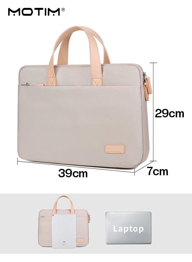 Laptop Bag 15.6 Inch for Women, Lightweight Computer Bag Shoulder Bag with Compartment Organizer, Waterproof Laptop Sleeve Case, Business Handbag Briefcase for 15.6 Inch Laptop