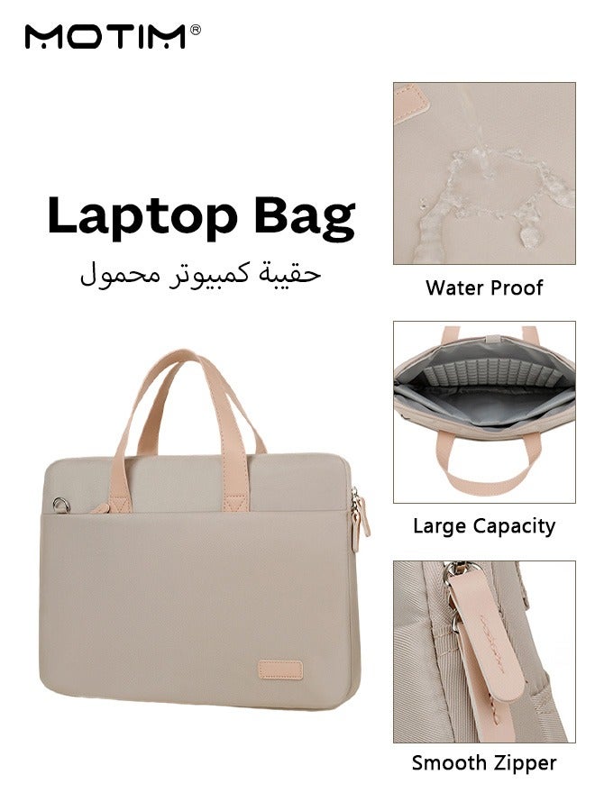 Laptop Bag 15.6 Inch for Women, Lightweight Computer Bag Shoulder Bag with Compartment Organizer, Waterproof Laptop Sleeve Case, Business Handbag Briefcase for 15.6 Inch Laptop