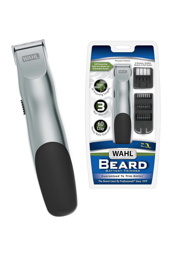 Groomsman Battery Operated Facial Hair Trimmer for Beard & Mustache Trimming Including Light Detailing and Body Grooming – Model 9906-717V