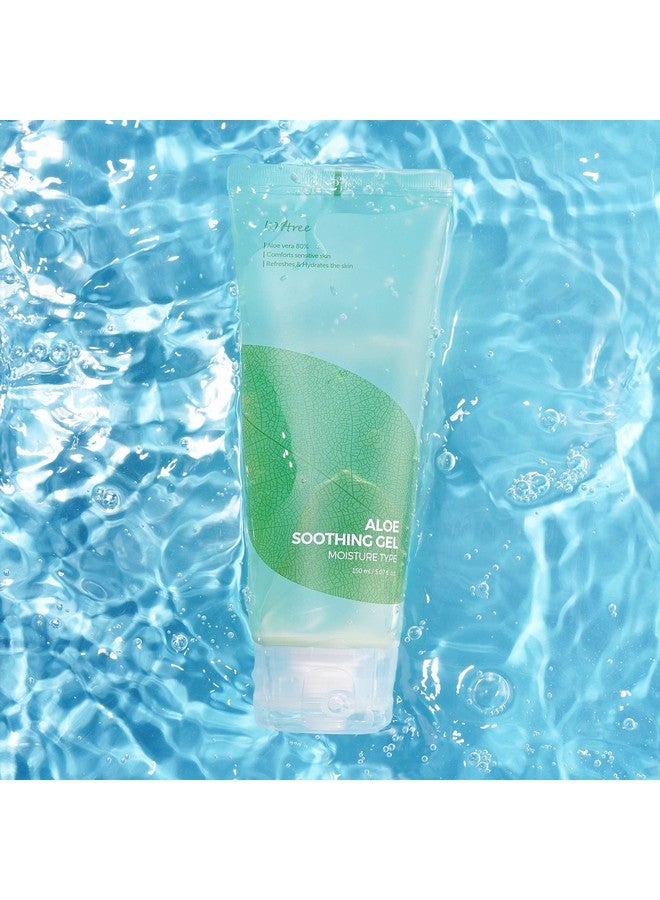 Aloe Soothing Gel Moisture 150Ml 5.07 Fl.Oz Aloe Vera 80% Comforts Sensitive Skin Refreshes & Hydrates The Skin