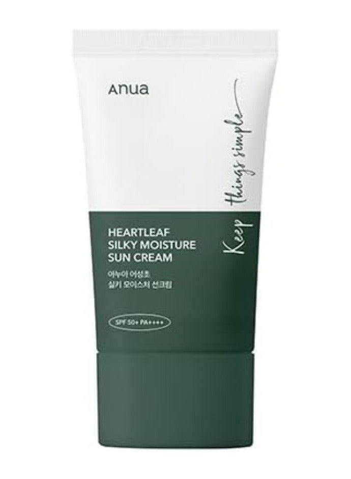 Heartleaf Silky Moisture Sunscreen SPF50+ PA++++ 50ml