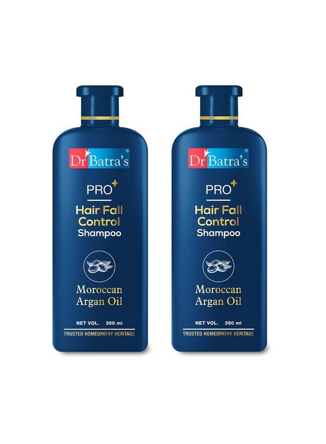 Pro + Hair Fall Control Shampoo 350Ml Moroccan Argan Oil Shampoo Shampoo For Hair Fall Control Pack Of 2