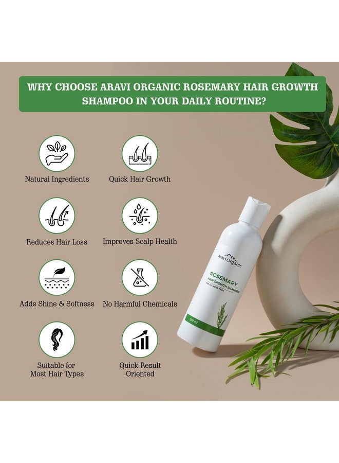 Rosemary Hair Growth Shampoo Enriched With Rosemary Green Tea & Caffeine For All Hair Types For Men & Women Sulfate & Paraben Free 200 Ml