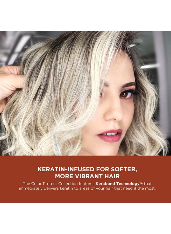 Keratin Infused Color Protect Conditioner 10.1 Fl. Oz. 300 Ml Gluten Free Color Protecting Conditioner For Color Treated Hair With Kerabond Technology Red Raspberry Oil Omega 3 & 6