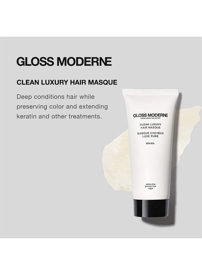 Clean Luxury Deep Conditioning Hair Masque 3.4 Fl Oz Infused With Mediterranean Almond Coconut And Cognac Fragrance Controls Frizz And Adds Shine