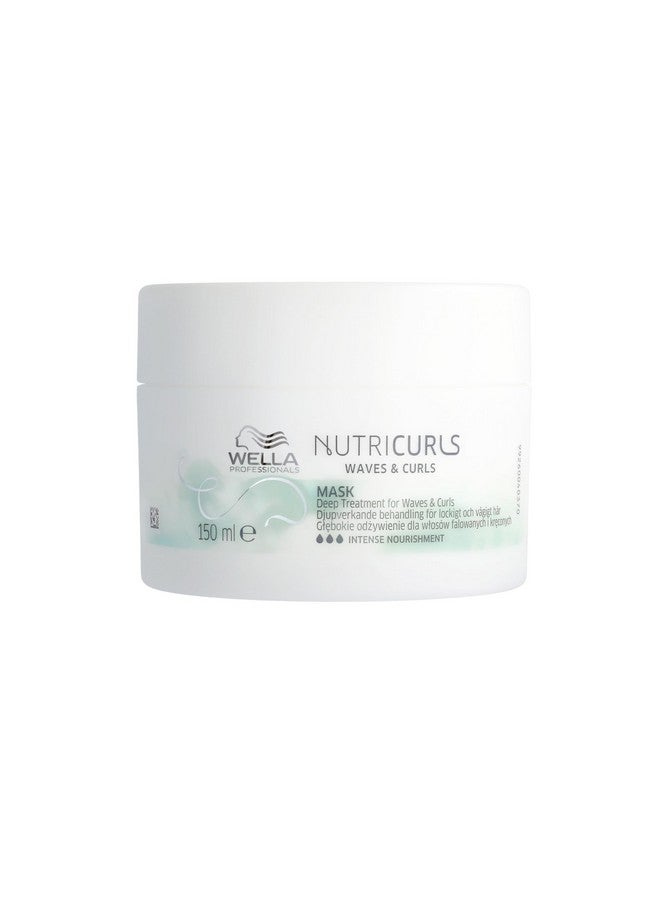 Nutricurls Deep Treatment Hair Mask For Waves & Curls 150 Ml Deep Conditioning For Curly Hair With Jojoba Oil For Frizz Control