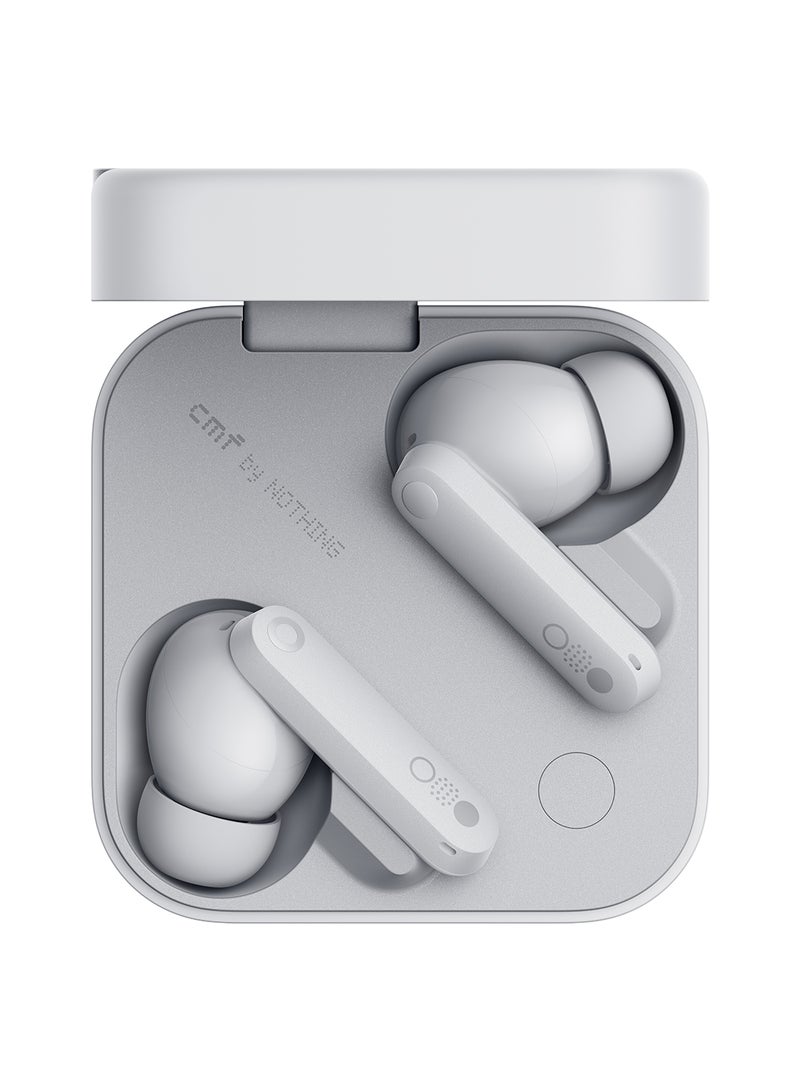 Buds Pro 2, ChatGPT Integrated, True Wireless With Clear Voice Technology 2.0, 50 dB Smart Active Noise Cancellation, Spatial Audio Effect, IP55, Middle East Version Light Grey