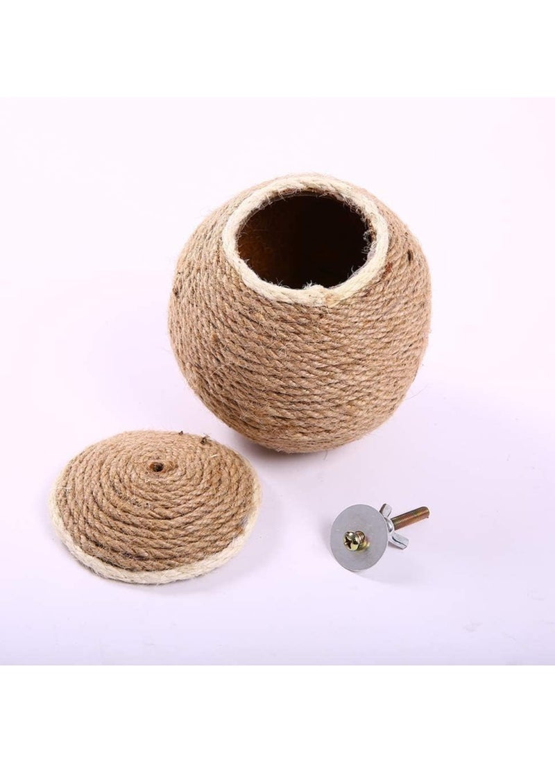 Straw Bird Nest Reusable Grass Woven Parakeet Breeding Cave Parrot Hatching House for Rabbit Bunny Dove Canary