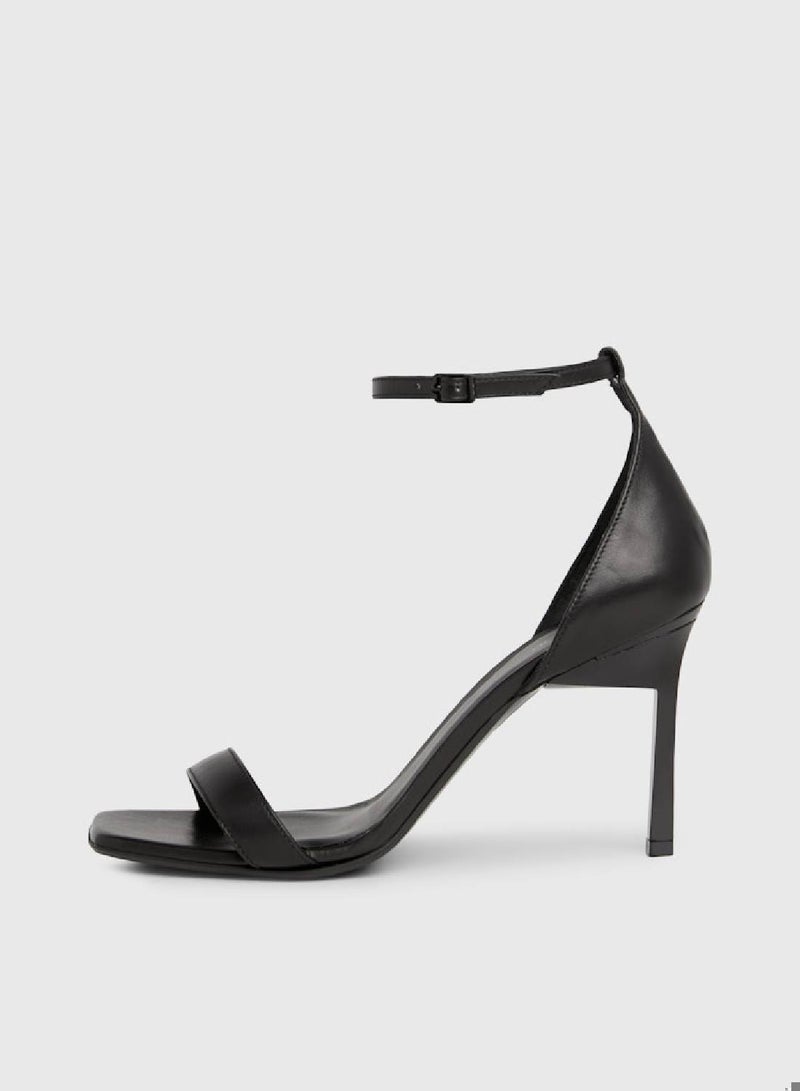 Leather Stiletto Sandals