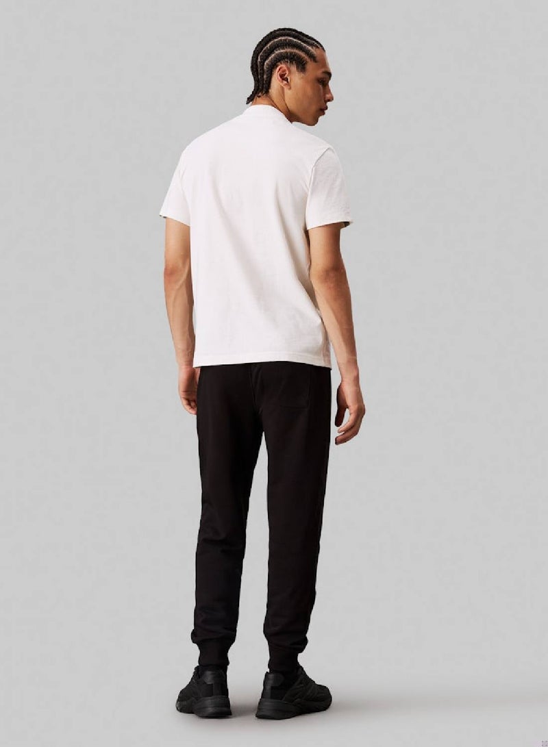 Cotton Terry Badge Joggers