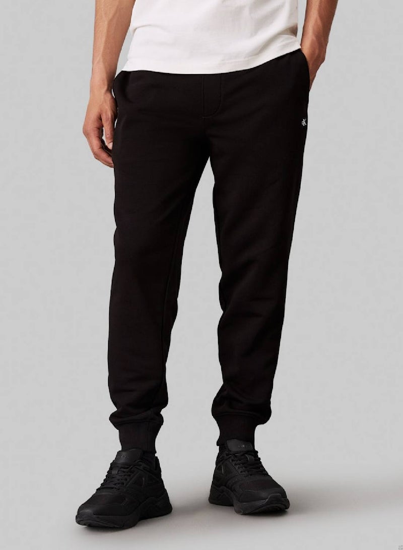 Cotton Terry Badge Joggers