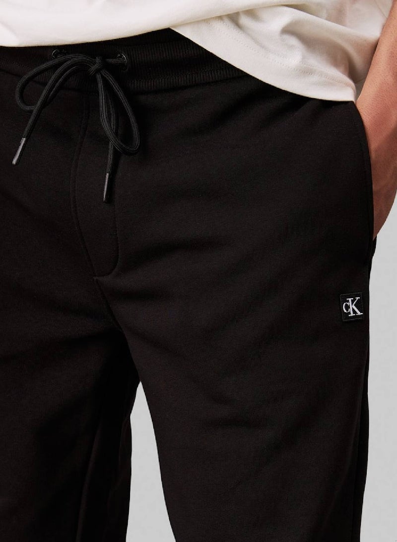 Cotton Terry Badge Joggers