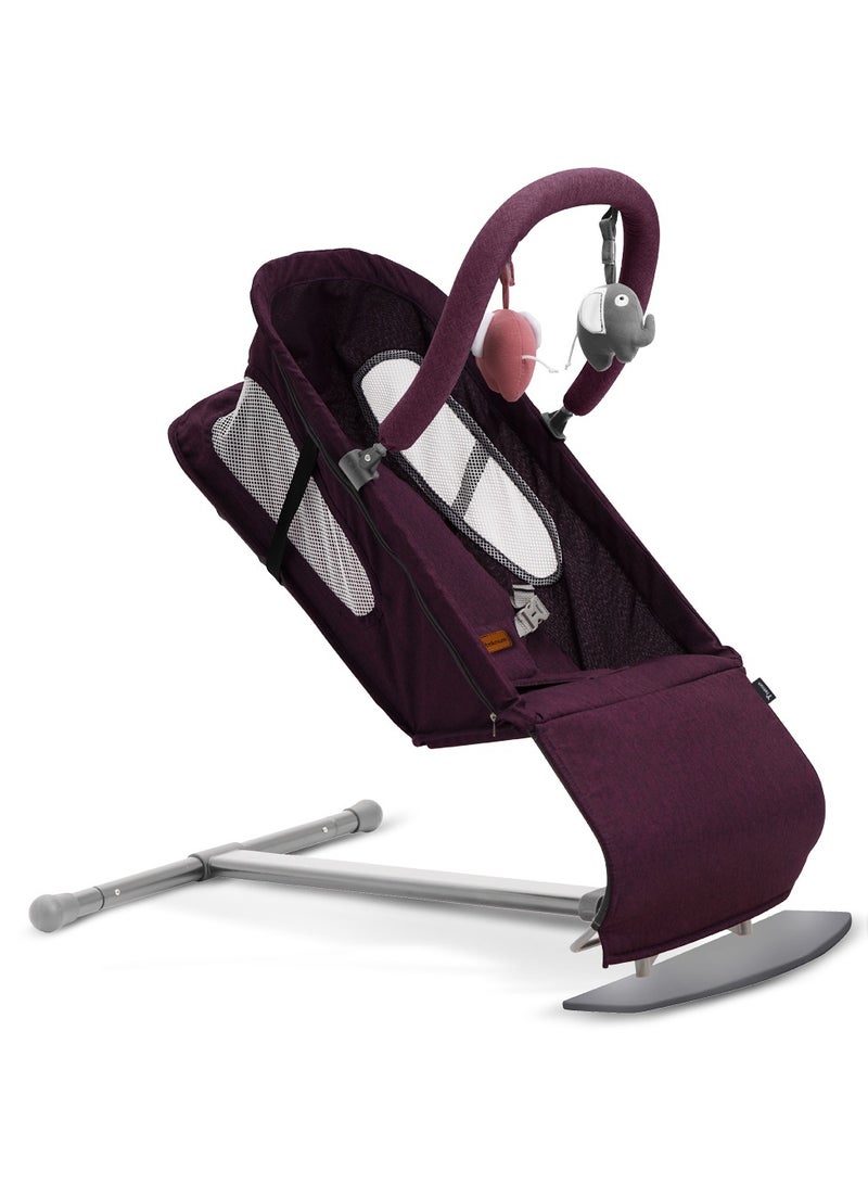 TEKNUM Baby Bouncer with Grab Toys - Purple