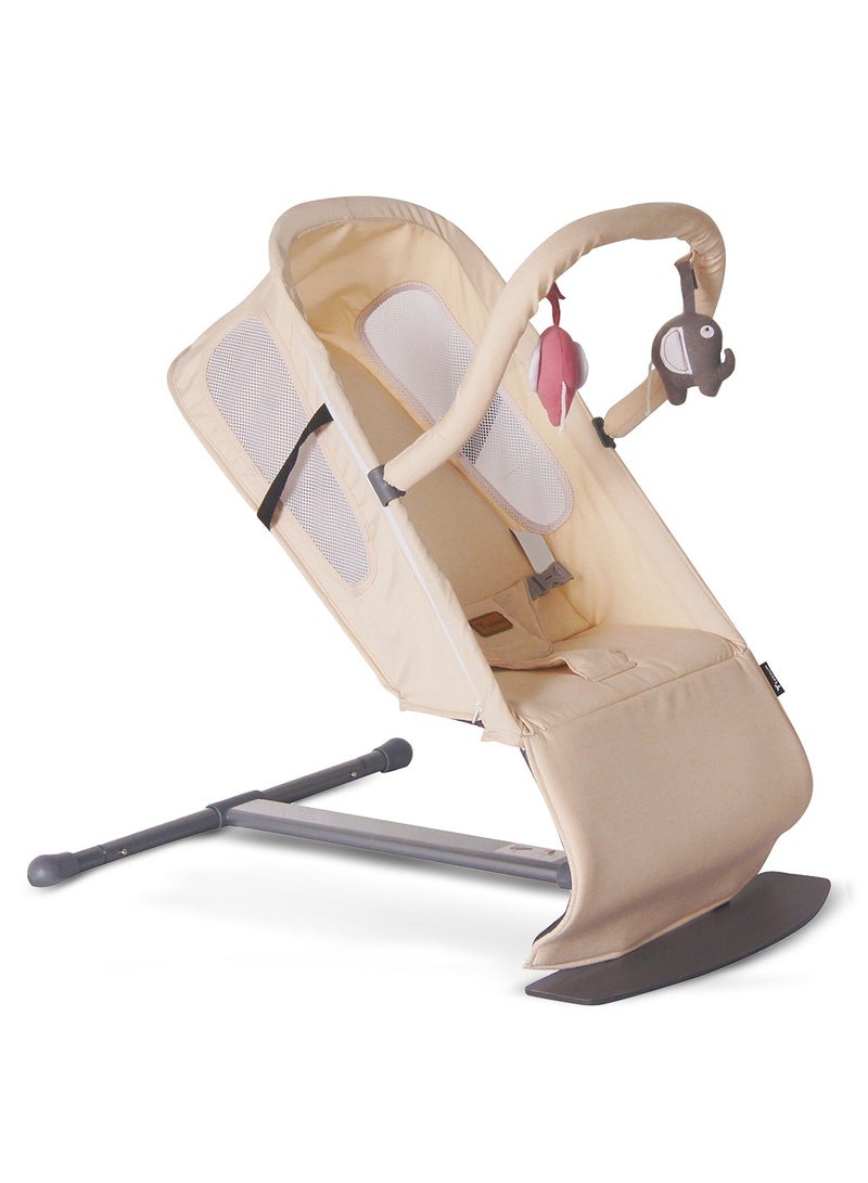 TEKNUM Baby Bouncer with Grab Toys - Ivory