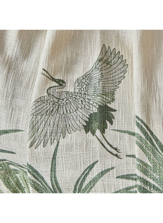 Cancun Palm Printed Slub Throw 170 x 130 cm