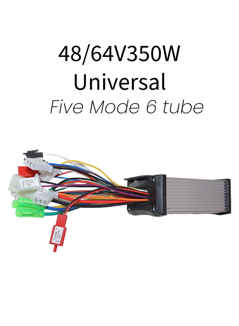 48V64V350W Five mode 6 Tube Universal electric scooter and EBikes controller Universal brushless self learning intelligent brushless 48V64V350W