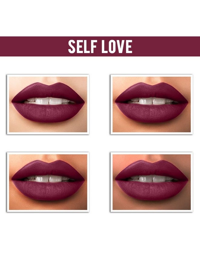 Matte Amour Matte Lipstick Lightweight Longwear Lipsticks Matte Finish High Coveragehighly Pigmented Cruelty Freeparaben Freevegan (3.5G Self Love 10)