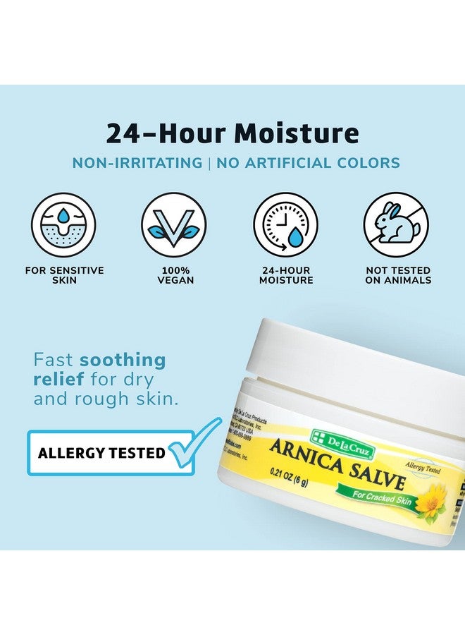 Arnica Salve Foot Cream For Dry And Cracked Feet And Moisturizing Hand Salve For Dry Hands 24 Hour Moisture For Dry And Rough Skin (Trial Size)