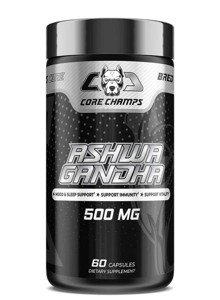 Core Champs Ashwagandha 500MG 60 Capsules