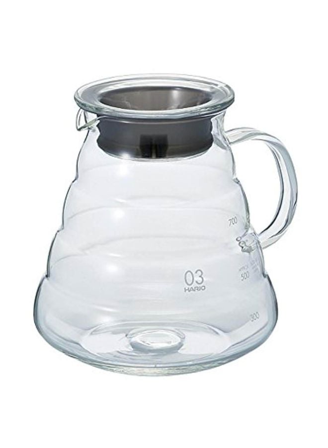 Glass Coffee Carafe Clear/Silver