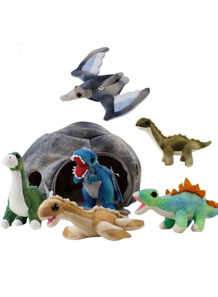 Plush Volcano with 5 Dinosaur Stuffed Animals